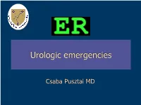 Urologic Emergencies