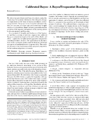 Calibrated Bayes: a Bayes/Frequentist Roadmap