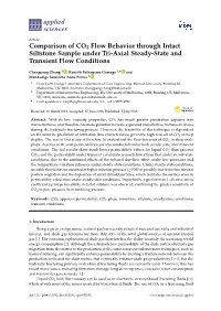 Comparison of CO2 Flow Behavior Through Intact Siltstone Sample Under Tri-Axial Steady-State and Transient Flow Conditions