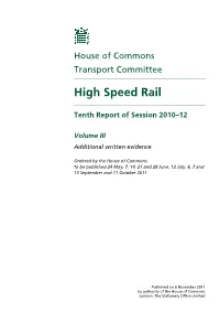 High Speed Rail