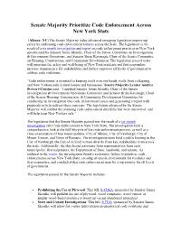 Senate Code Enforcement (Pdf)