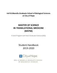 Student Handbook 2019-2020