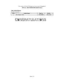 1 Sl No. Student Name Reg. No. Roll No. 1 Md. Mayeen Uddin 2016100848 DHK-29720