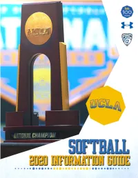 2020 Ucla Softball Schedule