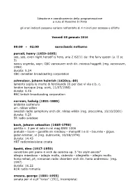 Ideazione E Coordinamento Della Programmazione a Cura Di Massimo Di Pinto