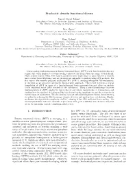 Stochastic Density Functional Theory