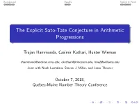 The Explicit Sato-Tate Conjecture in Arithmetic Progressions