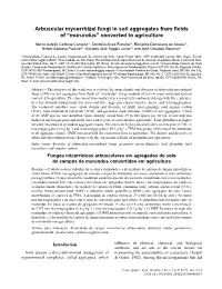 Arbuscular Mycorrhizal Fungi in Soil Aggregates from Fields of “Murundus” Converted to Agriculture