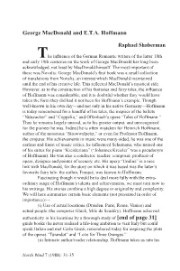 George Macdonald and E.T.A. Hoffmann