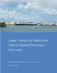Legal Context for Nearshore Marine Spatial Planning in Bermuda