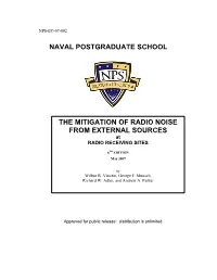 Radio Noise from External Sources Along with the Associated Loss of Signal- Detection Capability