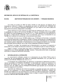 (ADVENT) / PARQUES REUNIDOS Con Fecha 10