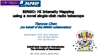 BINGO: HI Intensity Mapping Using a Novel Single-Dish Radio Telescope
