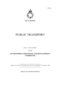 Final Report Public Transport