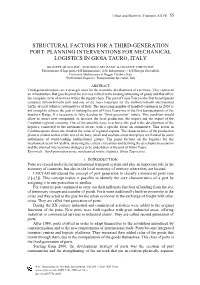 Structural Factors for a Third-Generation Port: Planning Interventions for Mechanical Logistics in Gioia Tauro, Italy