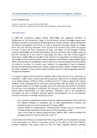 The Philosophical and Political Commitments of Eugène Catalan