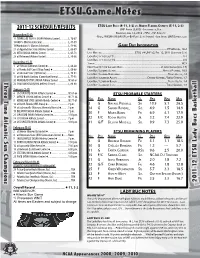 2011-12 Schedule/Results UNF Ar E N a (5,800) • Ja C K S O N V I L L E , Fl A