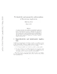 Predicativity and Parametric Polymorphism of Brouwerian