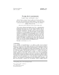 The Edge Effect in Nanoindentation Joseph E
