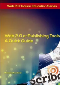 Web 2.0 E-Publishing Tools: a Quick Guide