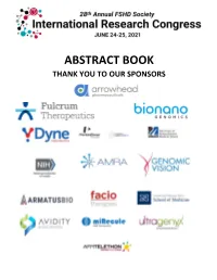 2021 IRC Abstract Book