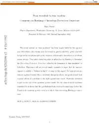 Arxiv:Hep-Th/9202090 V2 8 Oct 1992 Yee Using Typeset Omcsrns Hsrte Itrigsaeo ﬀishsl Has Aﬀairs of His State Disturbing Rather This Strings