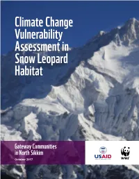 Climate Change Vulnerability Assessment in Snow Leopard Habitat