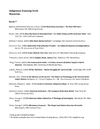 Indigenous Visioning Circle Resources