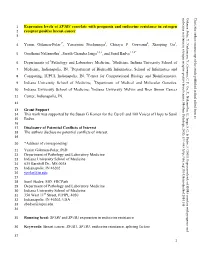 Expression Levels of SF3B3 Correlate with Prognosis and This Is the Author's Manuscript of Article Published in Final Edited Form As