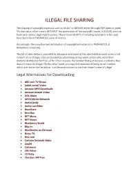 Illegal File Sharing