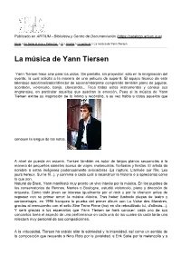 La Música De Yann Tiersen