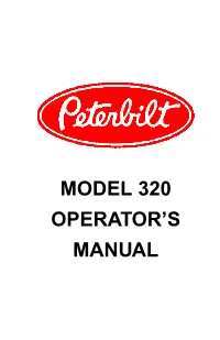 Model 320 Operator's Manual