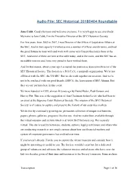 SEC Historical 20180404 Roundtable