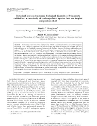 A Case Study of Landscape-Level Species Loss and Trophic Composition Shift