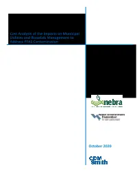 Cost Analysis of the Impacts on Municipal Utilities and Biosolids Management to Address PFAS Contamination