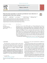 Deep Learning Ensemble for Real-Time Gravitational Wave Detection of Spinning Binary Black Hole Mergers ∗ Wei Wei A,B,C, , Asad Khan A,B,C, E.A
