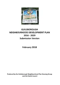 GUILSBOROUGH NEIGHBOURHOOD DEVELOPMENT PLAN 2016 - 2029 Submission Version