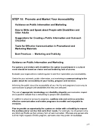 STEP 10: Promote and Market Your Accessibility