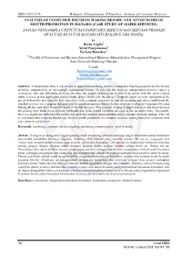 Analysis of Consumer Decision Making Before and After Word Of