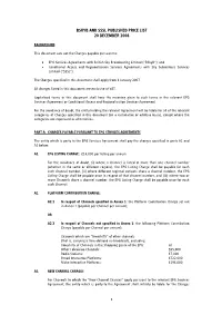Bskyb and Sssl Published Price List 20 December 2006