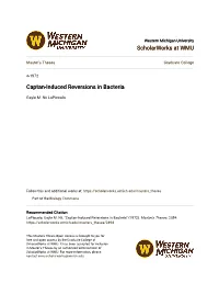 Captan-Induced Reversions in Bacteria