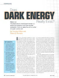 Does Dark Energy Really Exist?