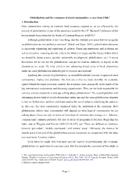 Page 1 Globalization and the Commons of Rural Communities: a Case from Chile1 1. Introduction How Communities Relying on Common