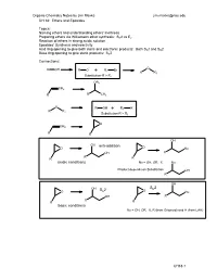 Acidic Conditions Anti-Addition Basic Conditions S 2