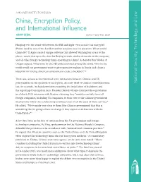 China, Encryption Policy, and International Influence 3