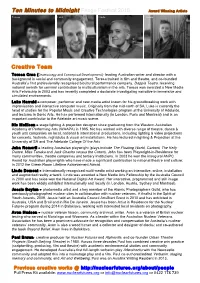 Ten Minutes to Midnight Fringe Festival 2015 Award Winning Artists Teresa Luke Linda Jessie