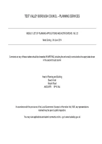 Week Ending 6Th June 2014
