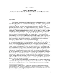 1 `Anna Di Robilant Property and Deliberation. the Numerus Clausus