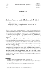 Introduction Hic Sunt Dracones—Astrolabe Research Revisited