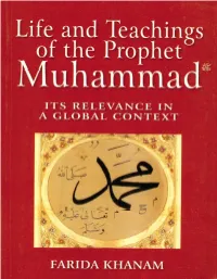 Life and Teachings of the Prophet Muhammad